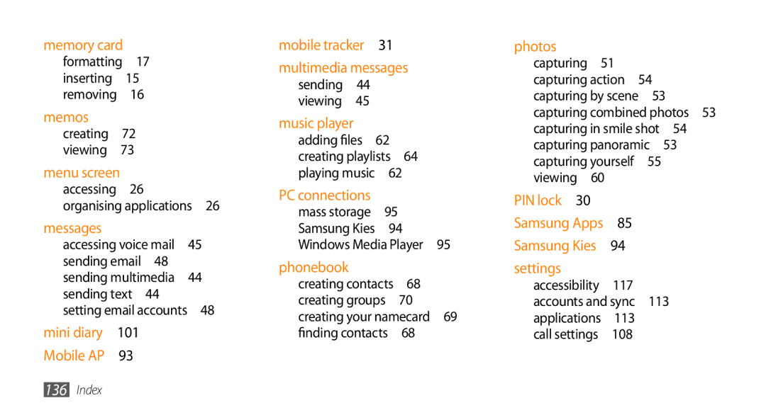 Samsung GT-I9003MKDTUR, GT-I9003NKDDBT, GT-I9003ISDTUR, GT-I9003RWDATO, GT-I9003MKDATO, GT-I9003NKDATO Capturing , 117, 113 